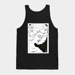 Inktober dreamy afro hair Tank Top